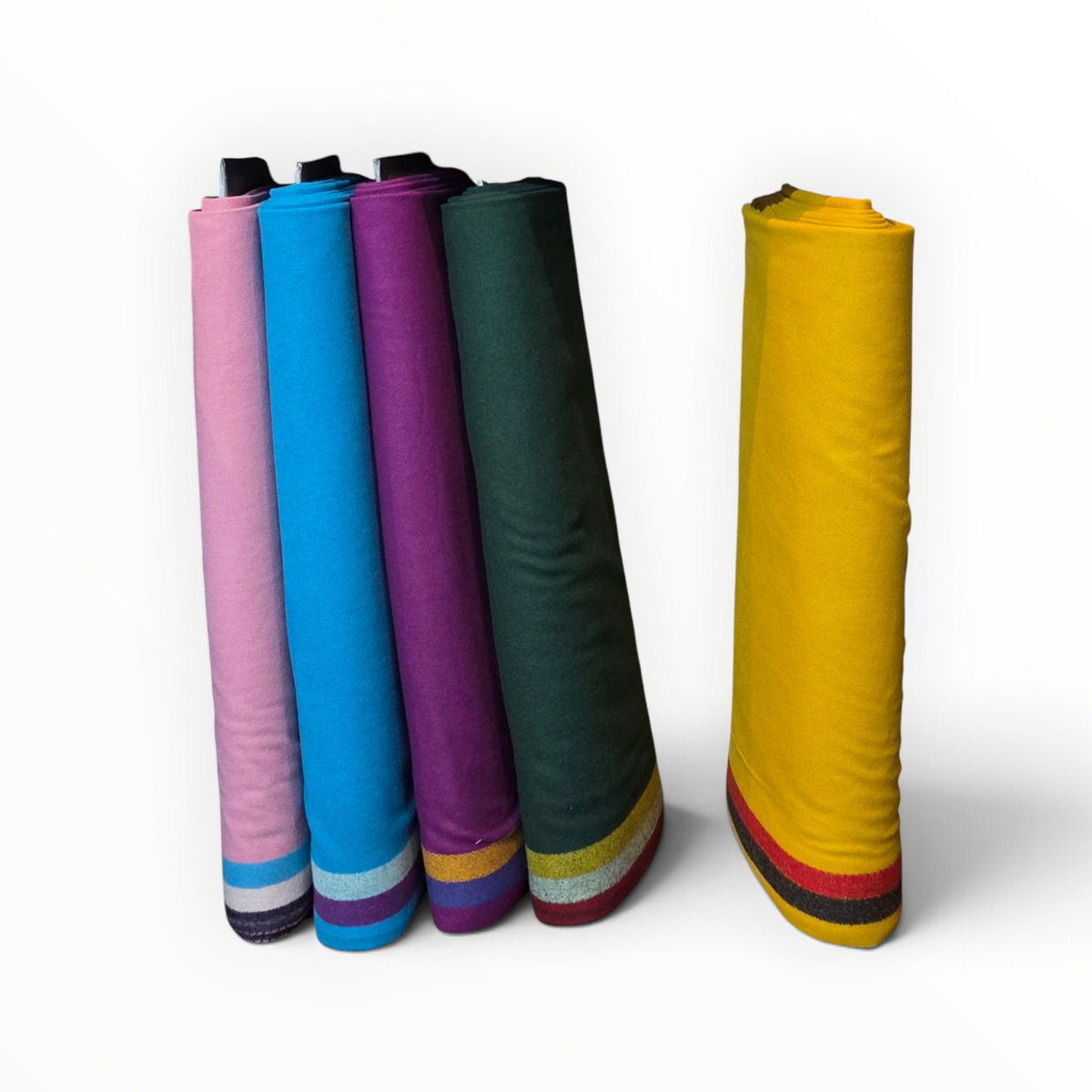 3 Band Wool Trade Cloth – Pink – 1/2 Yard