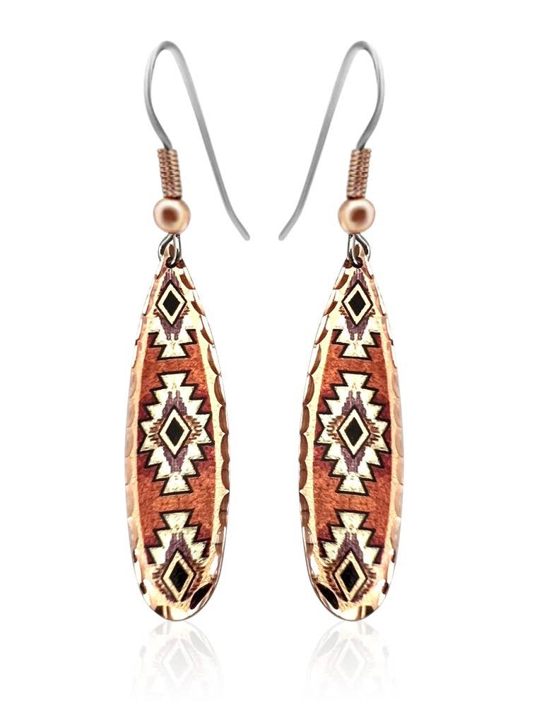 Dainty Teardrop Native American Earrings