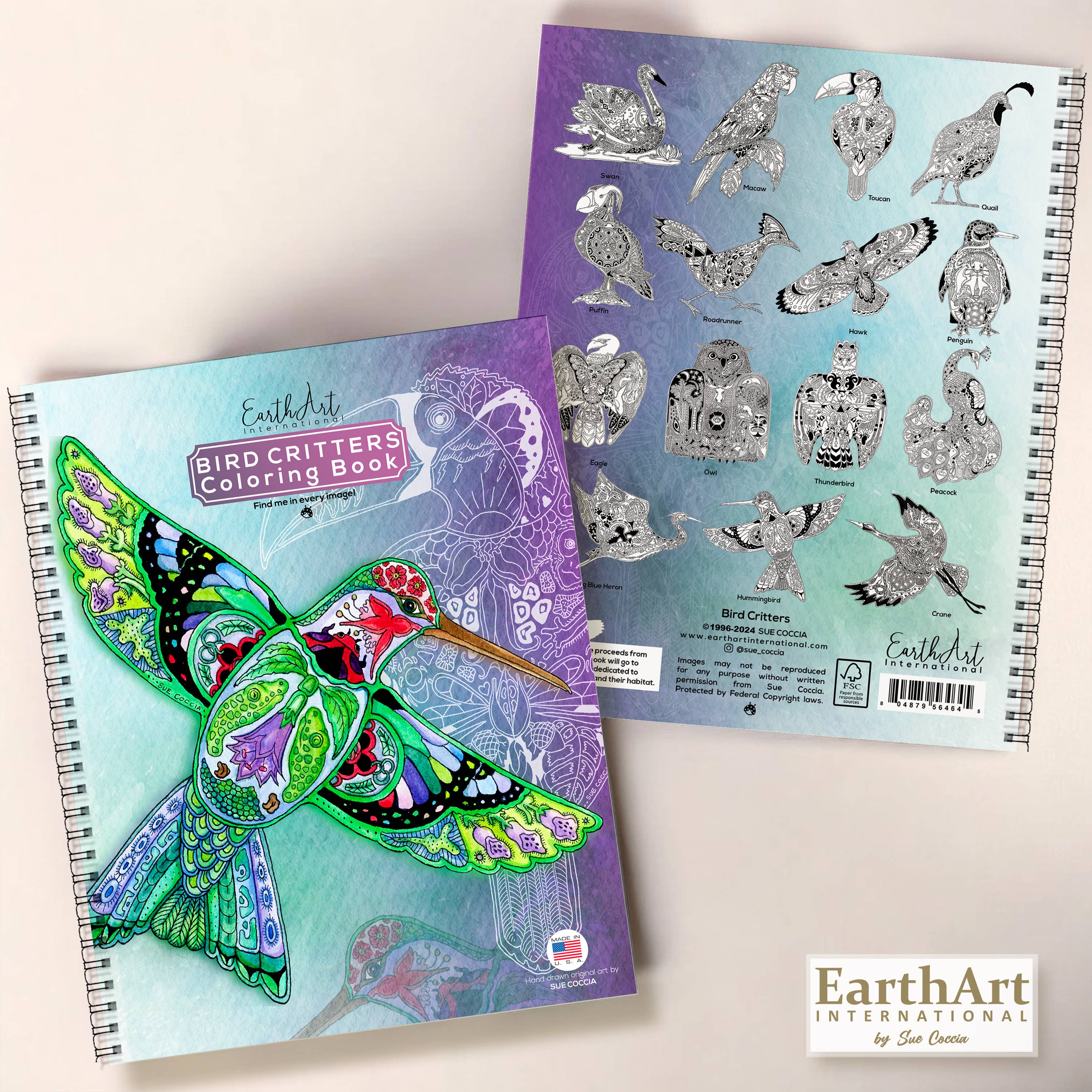 Bird Critters Coloring Book