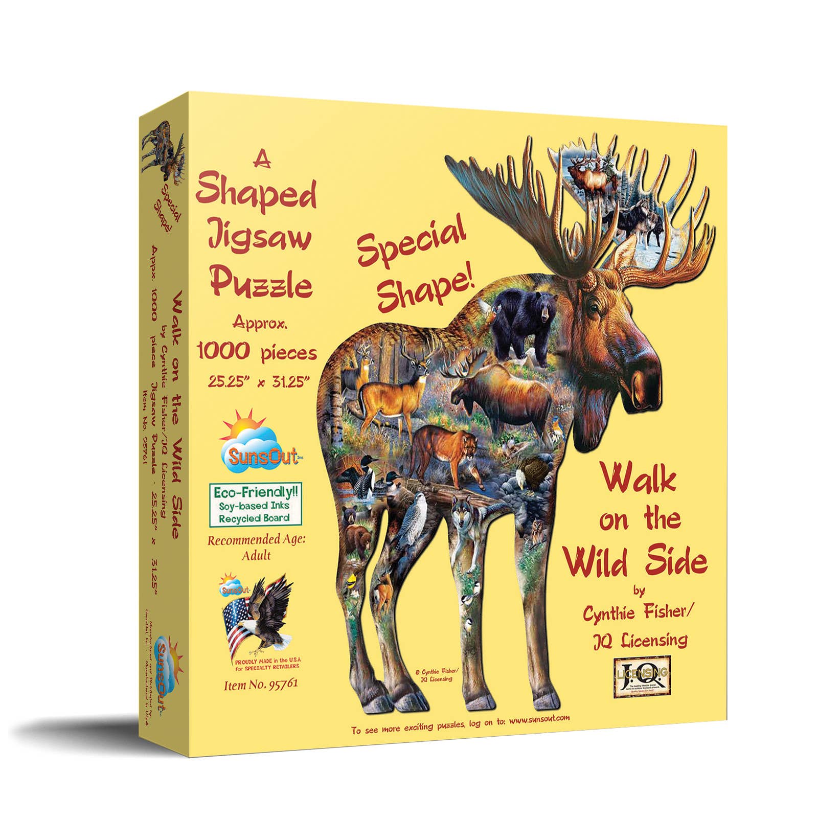 SunsOut - 0528 Walk on the Wild Side SHAPED Puzzle