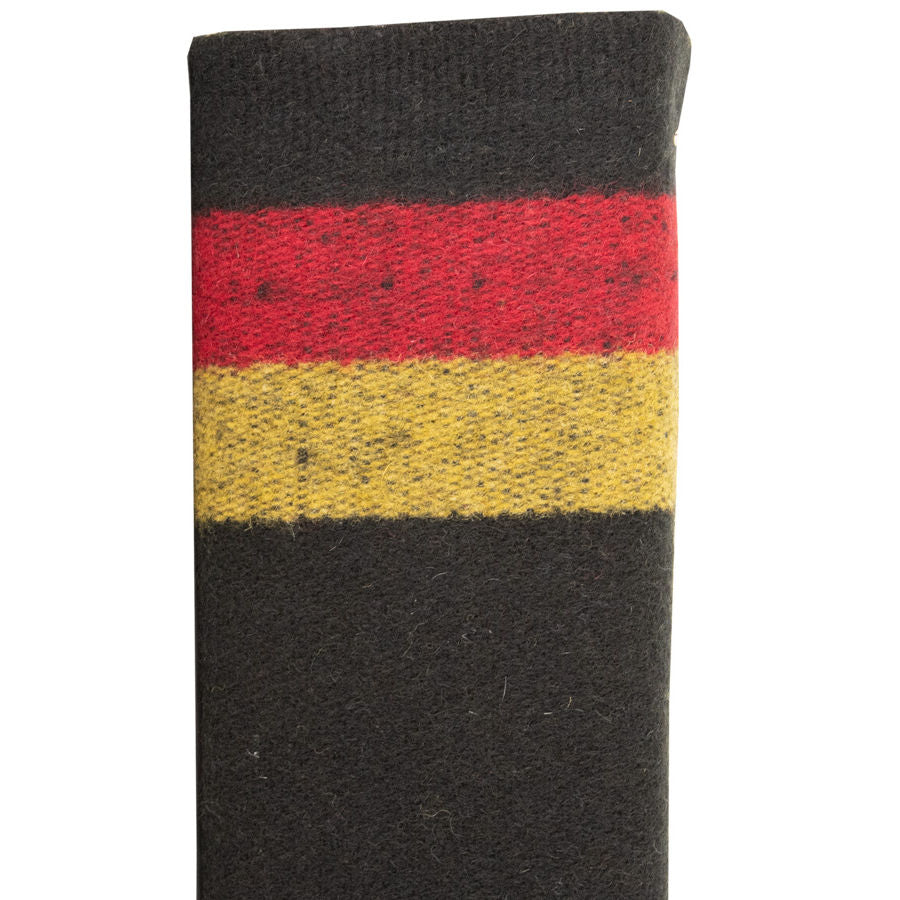 3 Band Wool Trade Cloth – Black – 1/2 Yard