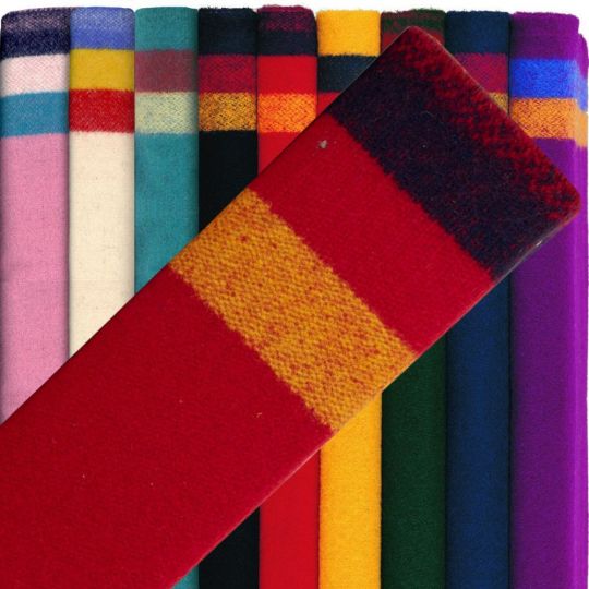 3 Band Wool Trade Cloth – Pink – 1/2 Yard