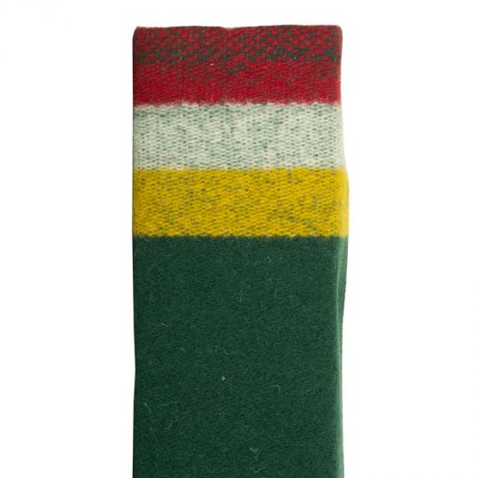 3 Band Wool Trade Cloth – Green – 1/2 Yard