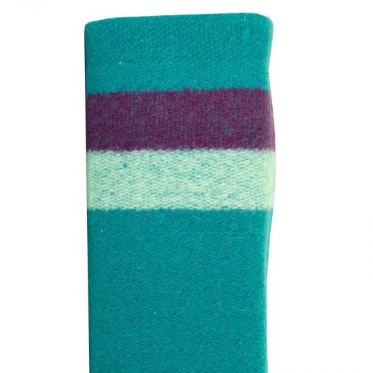 3 Band Wool Trade Cloth – Turquoise – 1/2 Yard