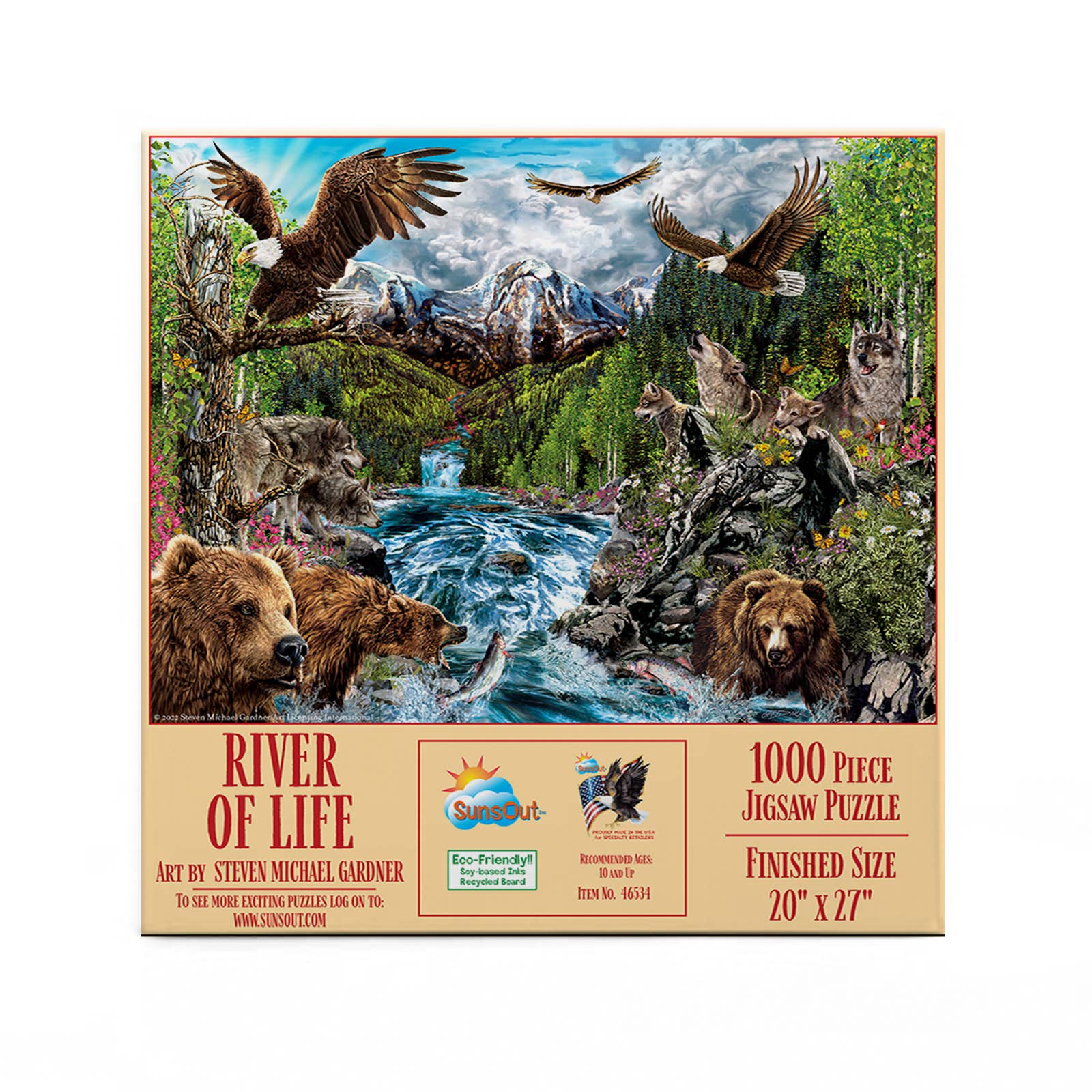 SunsOut - 5344 River of Life - 1000 pc Puzzle: 20x27