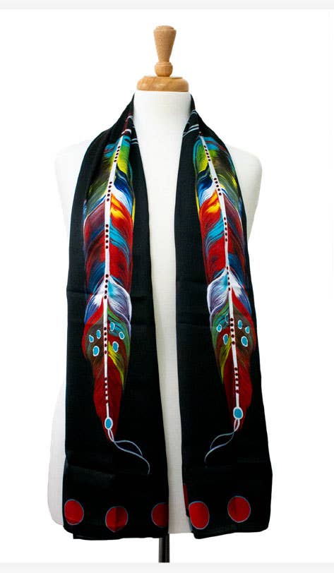 Feather of Many Colors Scarf