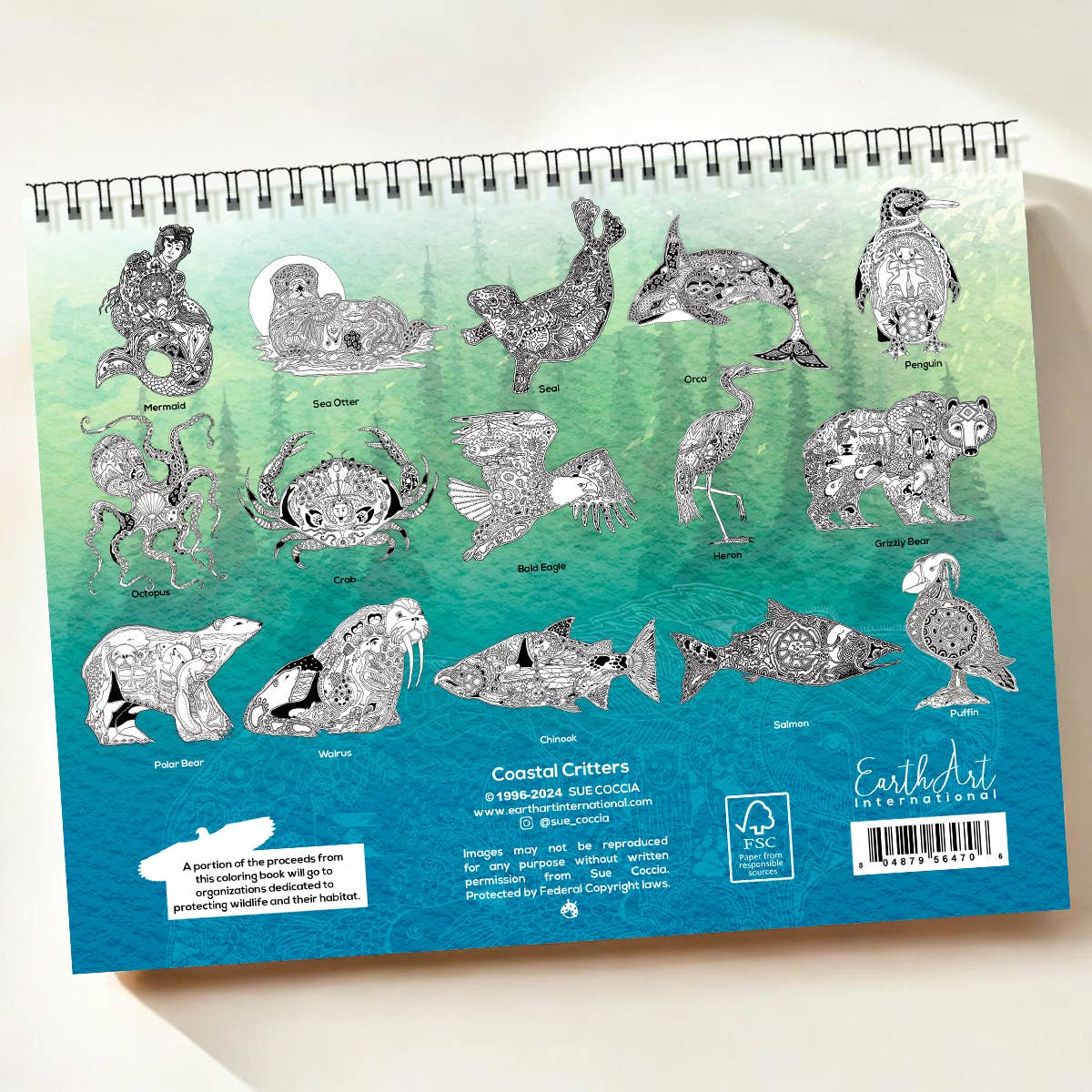 Coastal Critters Coloring Book