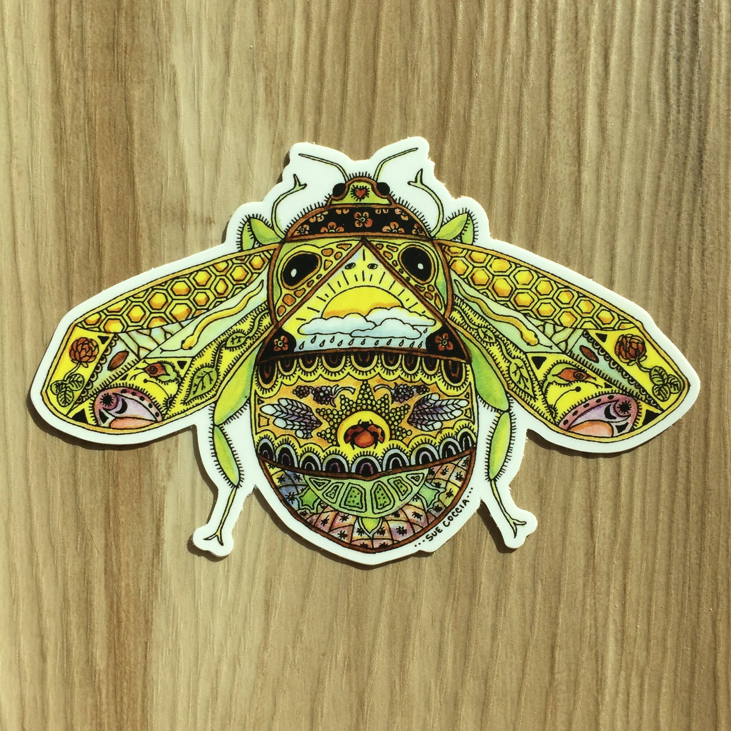 Bee Sticker - Dishwasher Safe