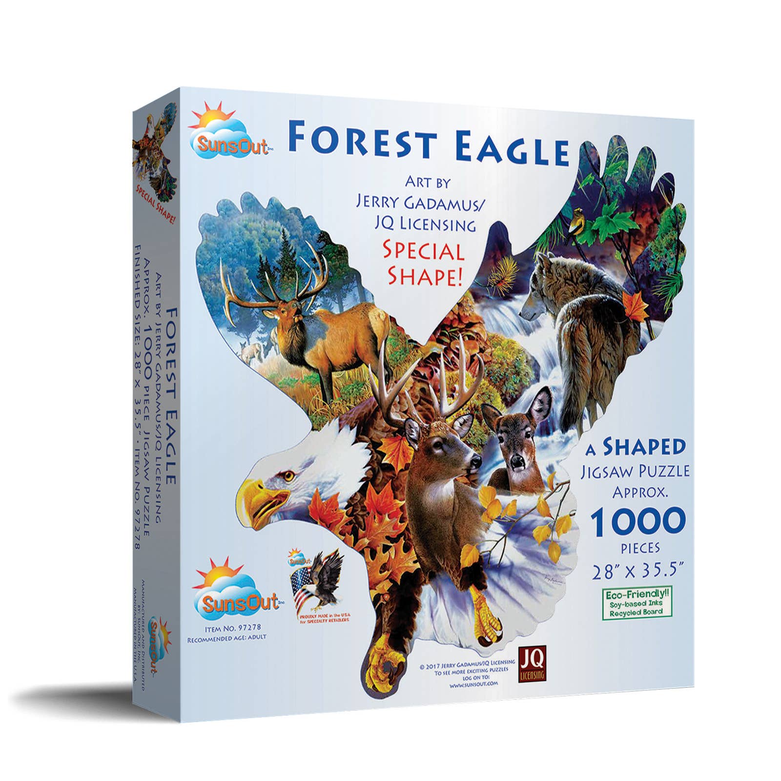 SunsOut - 0829 Forest Eagle Shaped Puzzle