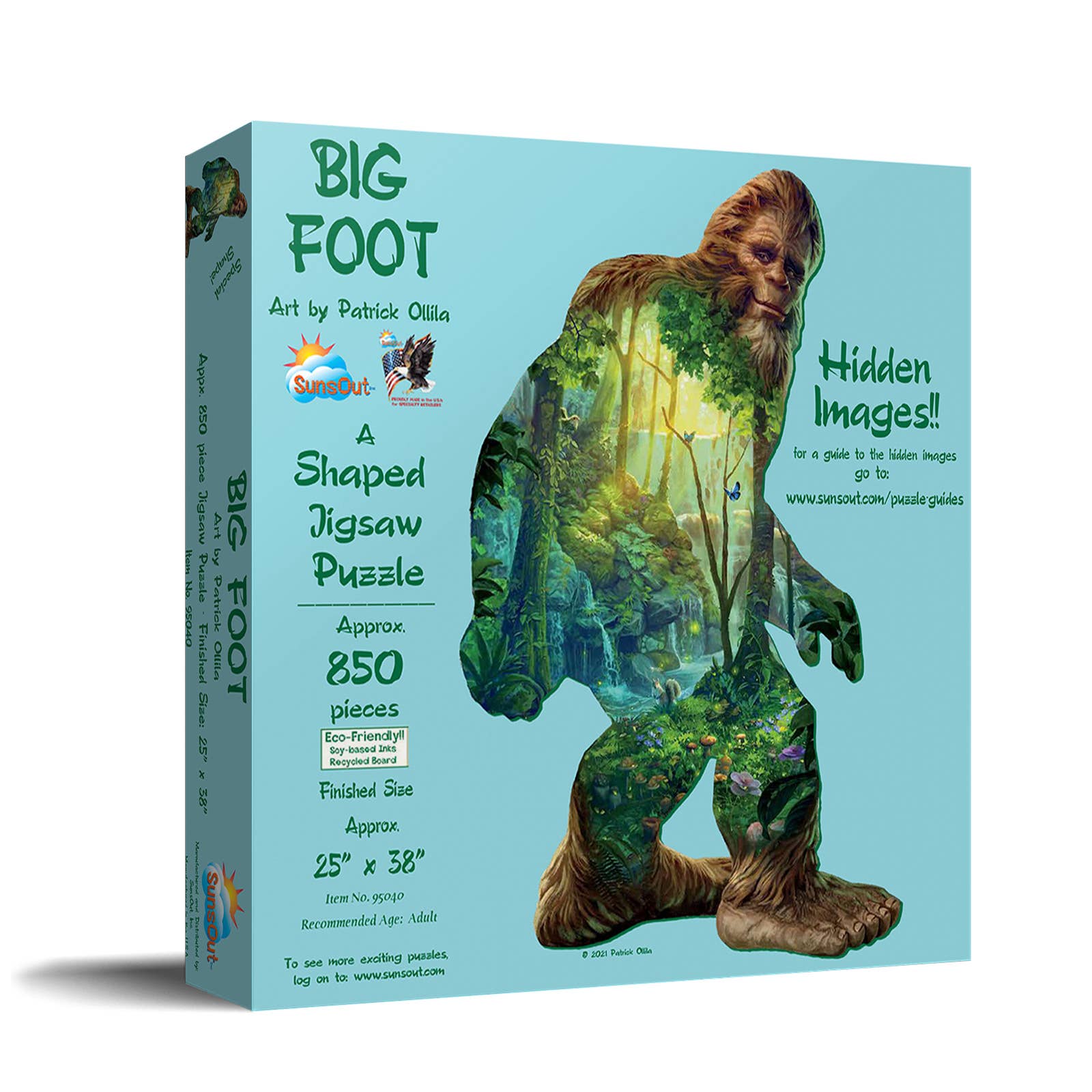 SunsOut - 1273 Big Foot Shaped Puzzle