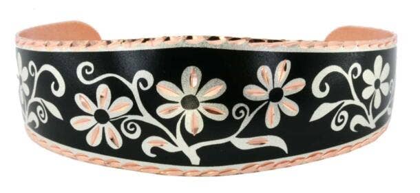 Black Flower Bracelet