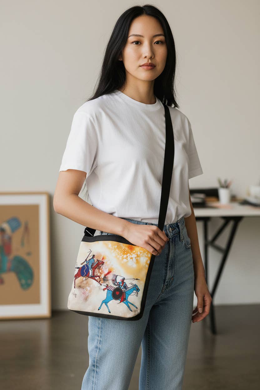 Legends We Ride Canvas Crossbody Bag