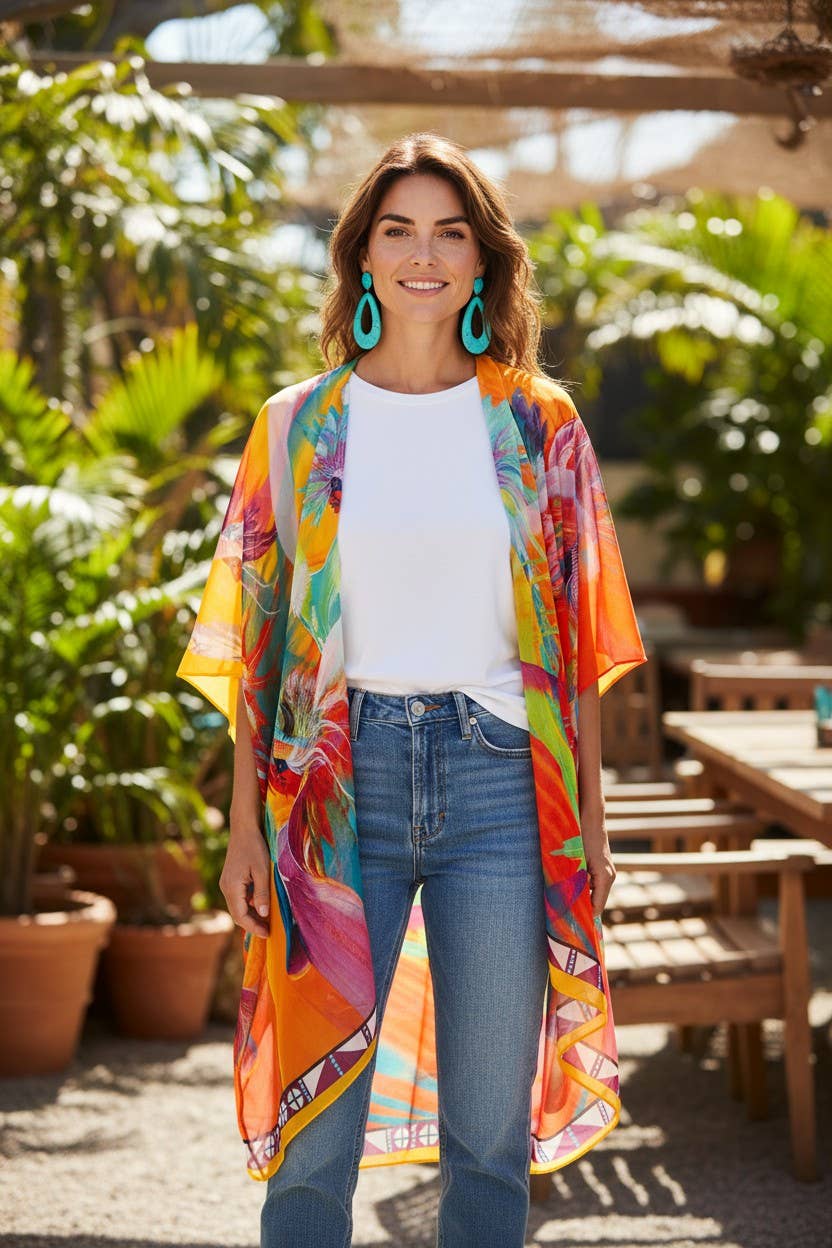 Rainbow Dance Shawl