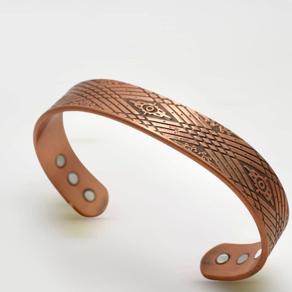 Copper Therapy Bracelet - Southwest Design with Magnets