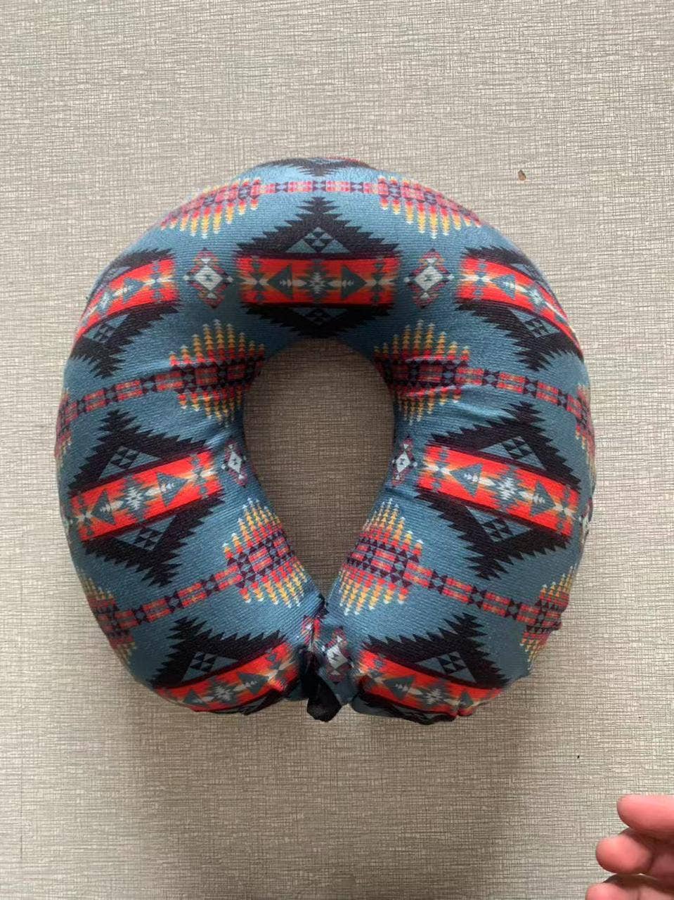 Turquoise Southwestern Travel Pillow | Soft Neck Pillow