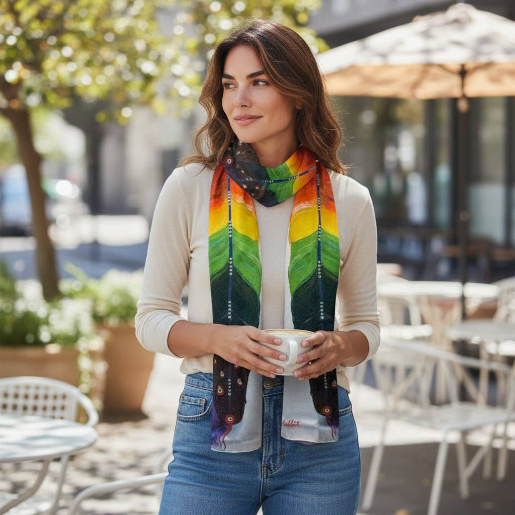 Rainbow Dreams Scarf By Bill & Traci Rabbit