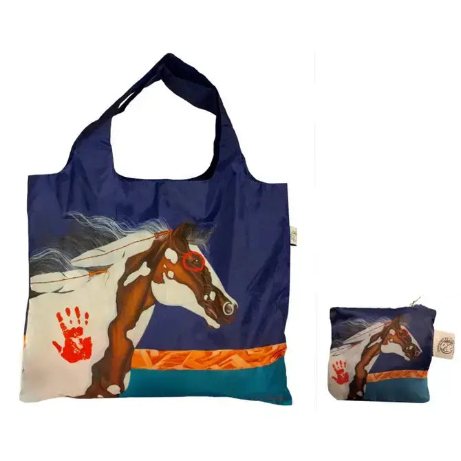 Running Free | Reusable Tote Bag | Native American Art by Traci Rabbit