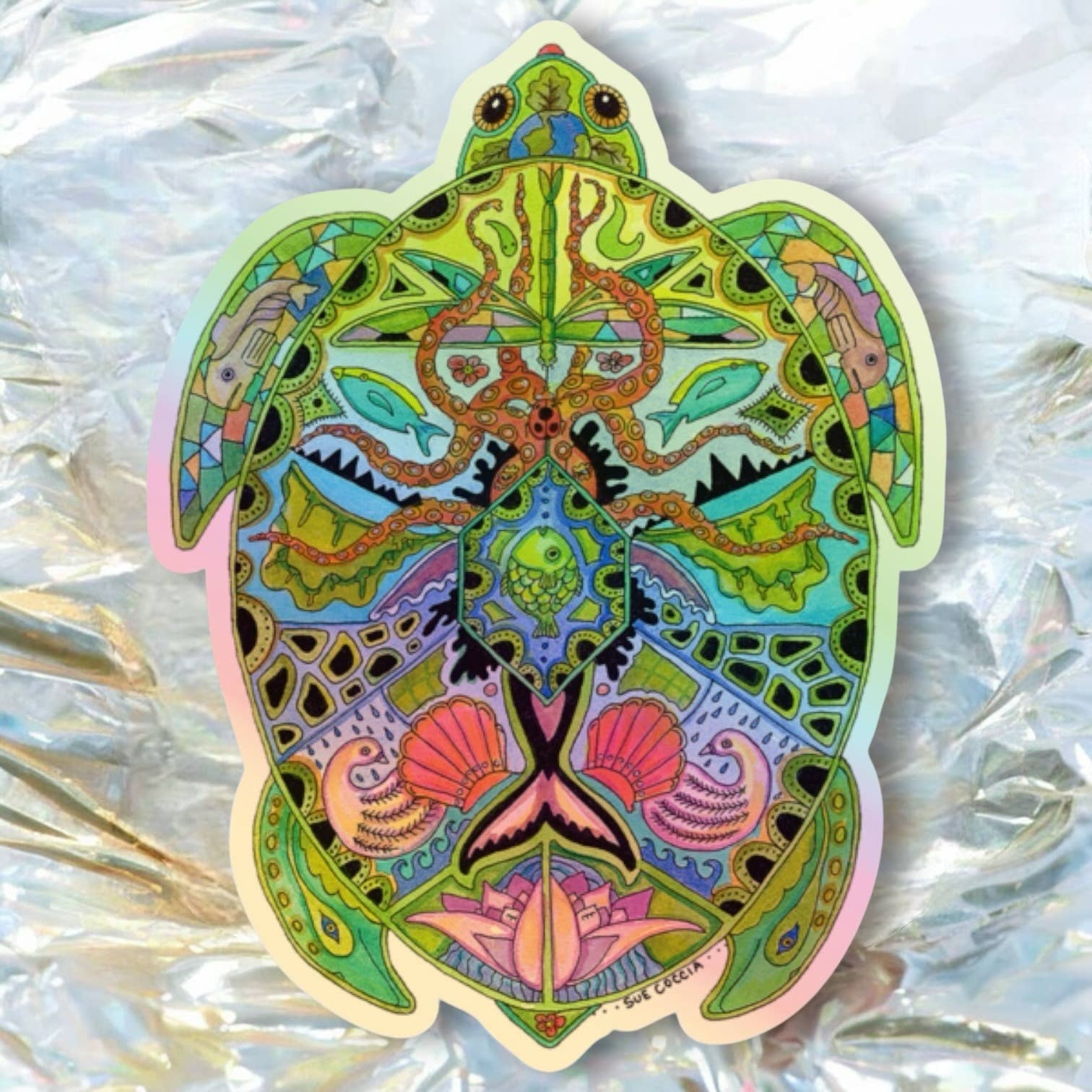 Sea Turtle Sticker HOLOGRAPHIC