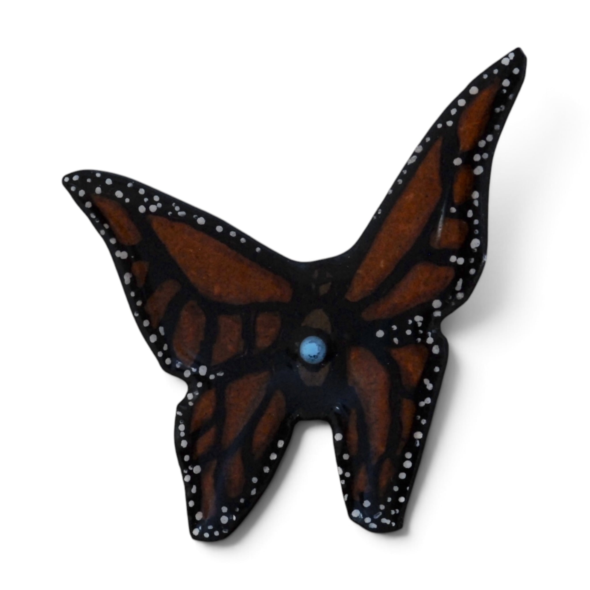 Butterfly Art Pin - Gold