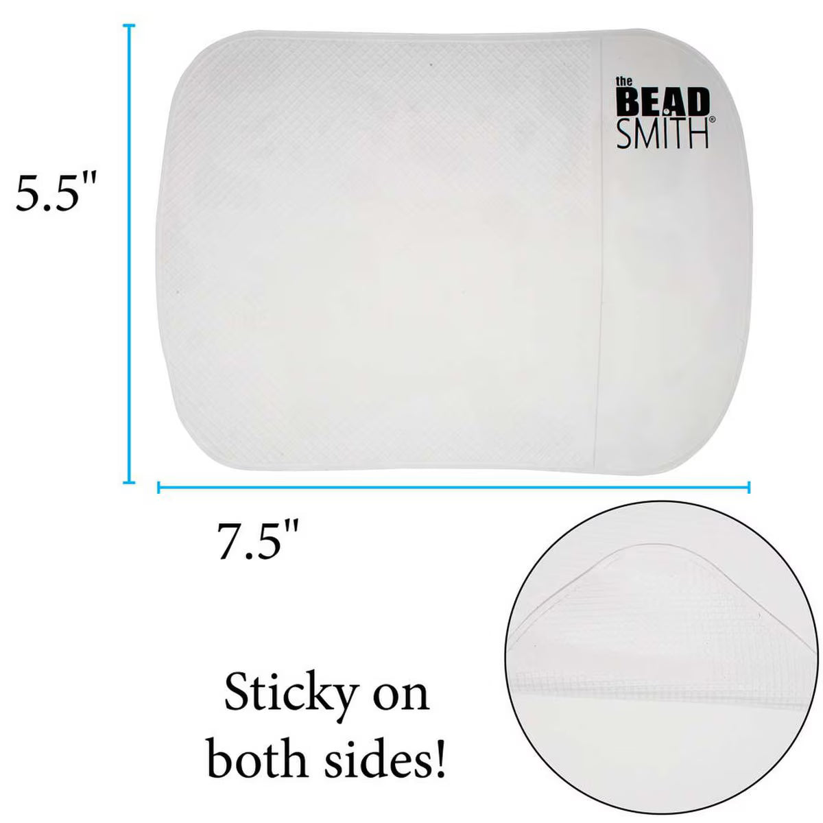 Clear Sticky Bead Mat - 7.5 x 5.5 Inch - Beadsmith