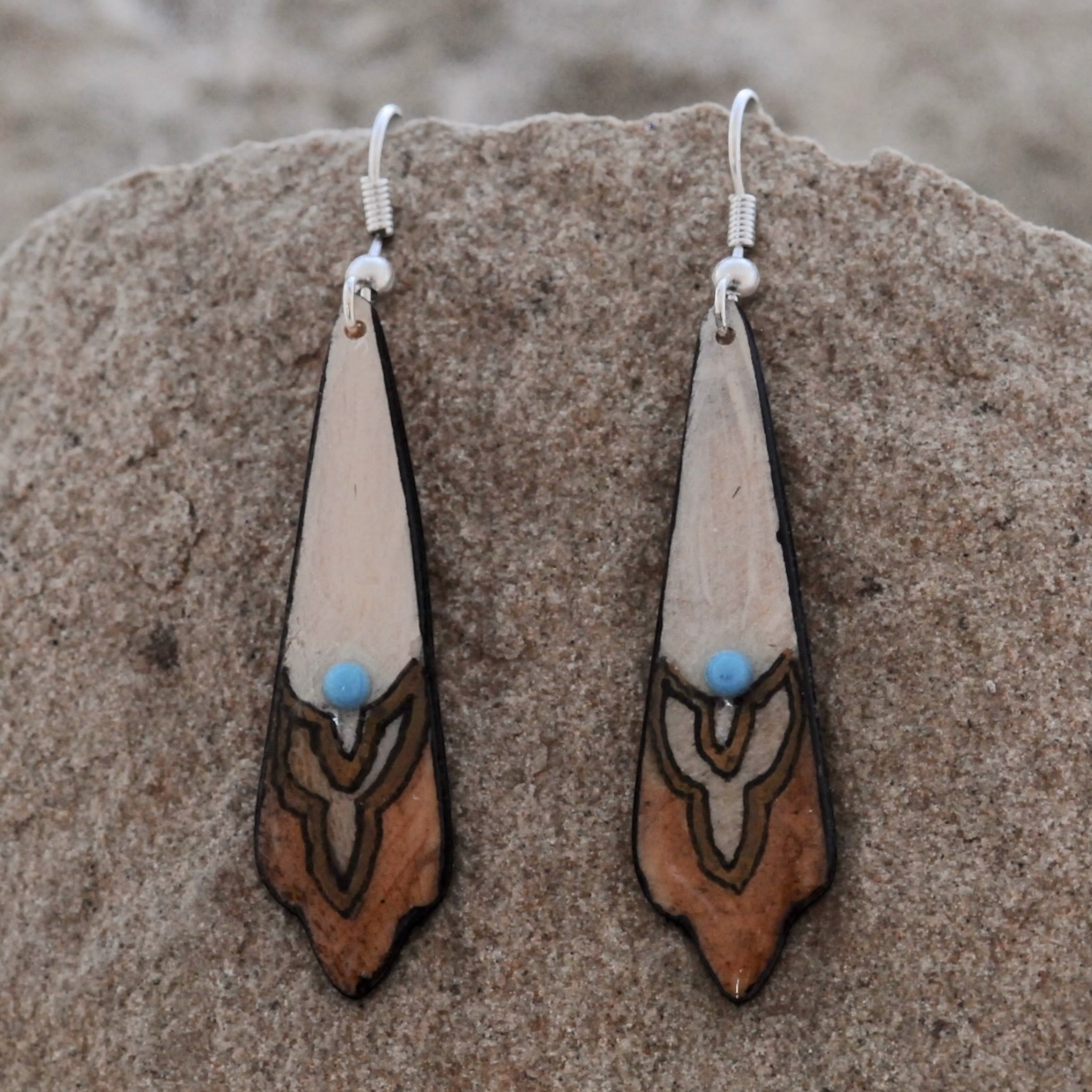 Antler Filigree Earrings - Taupe