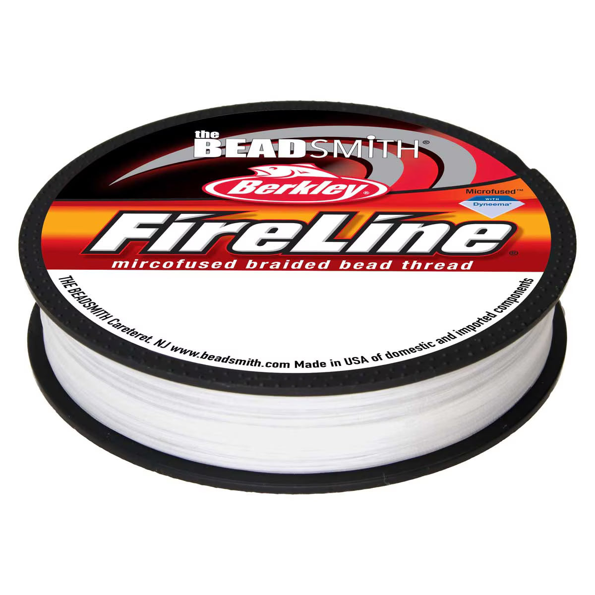 FireLine Beading Thread – 4 lb Crystal | .005” / .12mm | 50 Yard Spool