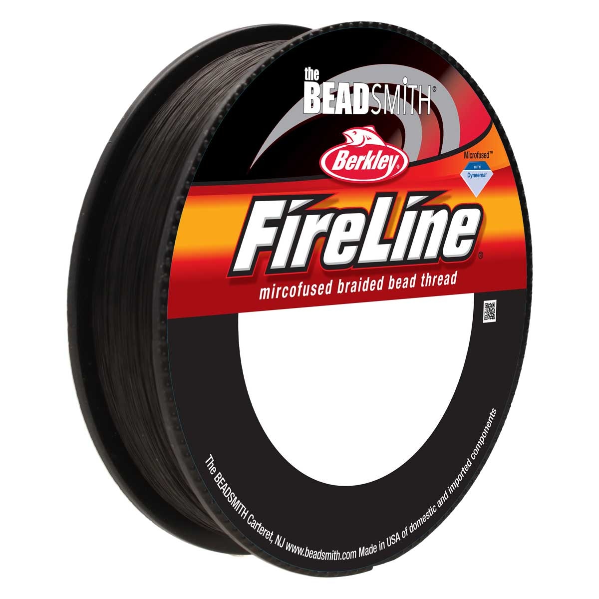 FireLine Beading Thread – 6 lb Smoke Grey | .006” / .15mm | 50 Yard Spool