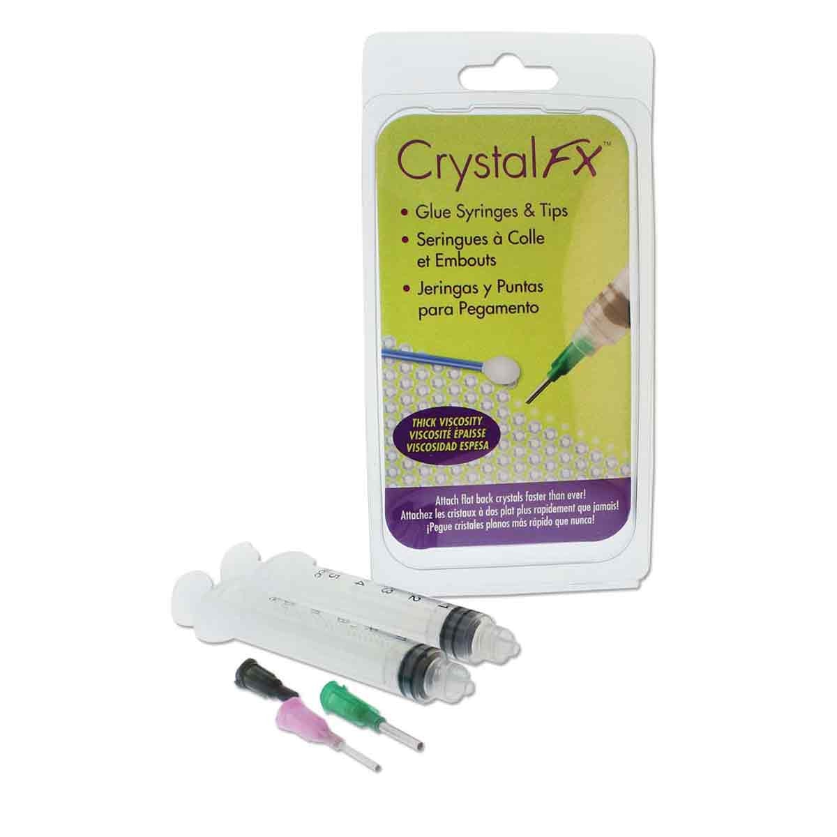 Glue Syringe Set for Flatback Crystals – 4 Pack | E6000