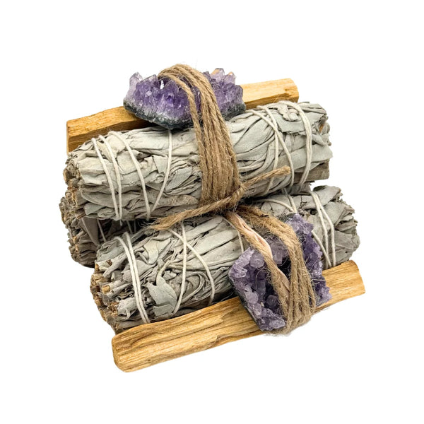 Sage - Amethyst Crystal - One Bundle