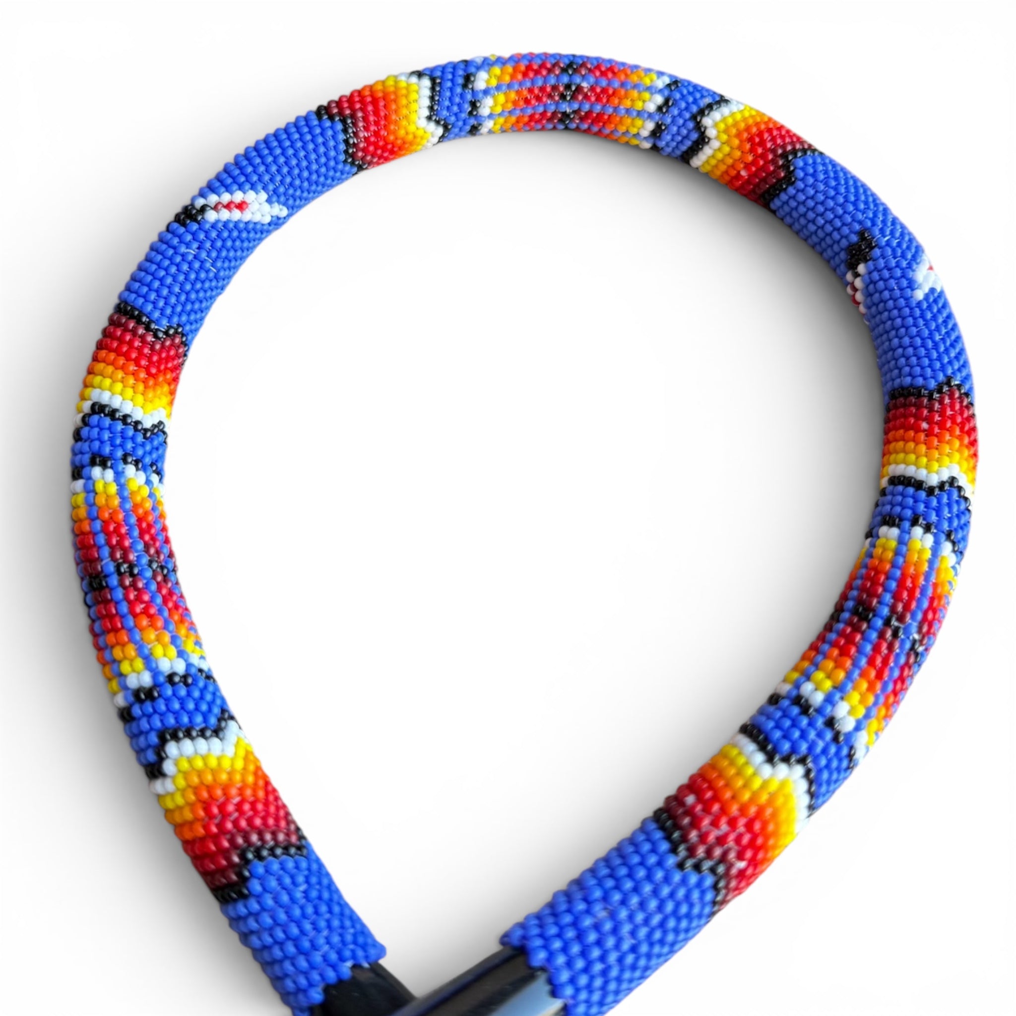 Navajo Beaded Littmann Cardiology IV Stethoscope – Blue Feather Design