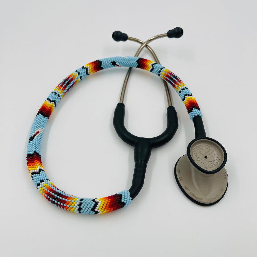 Beaded Stethoscope Littmann LW Light Blue