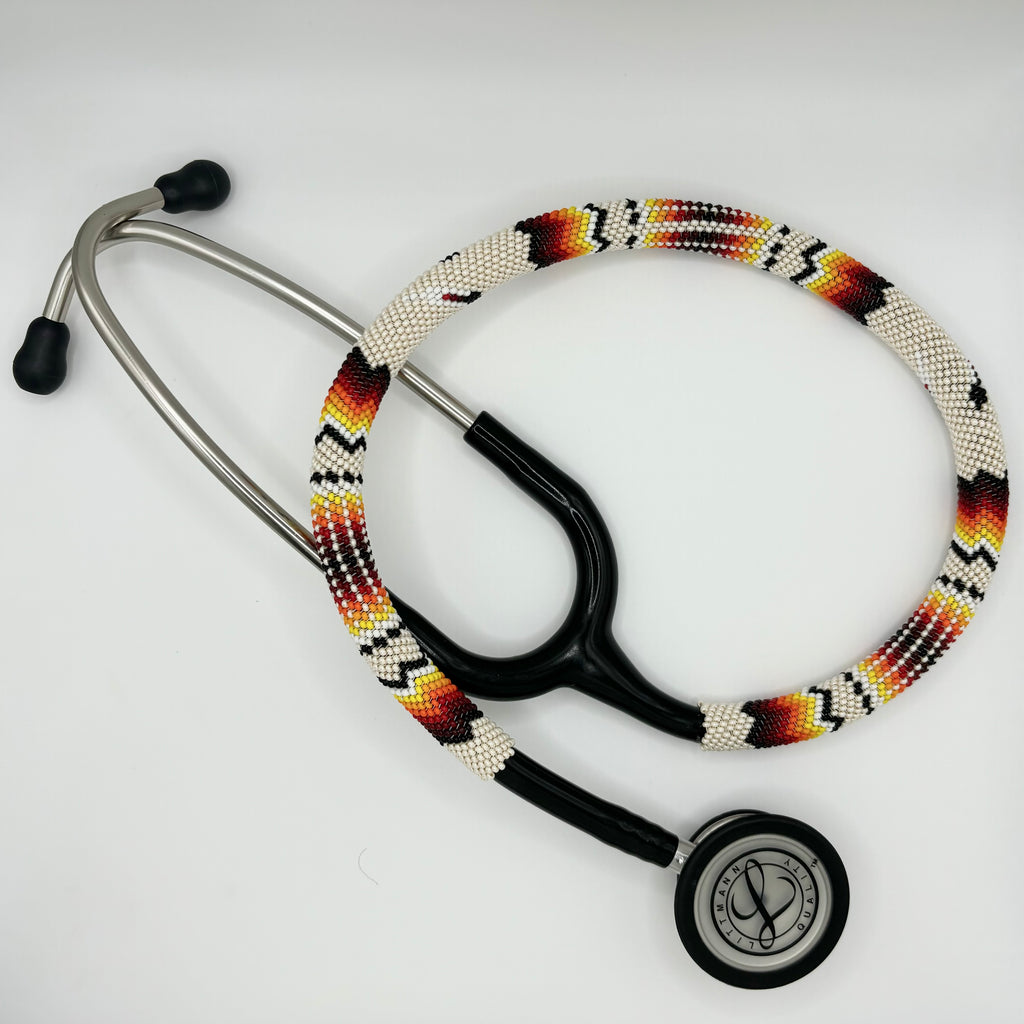 Beaded Stethoscope Littmann Classic III Cream