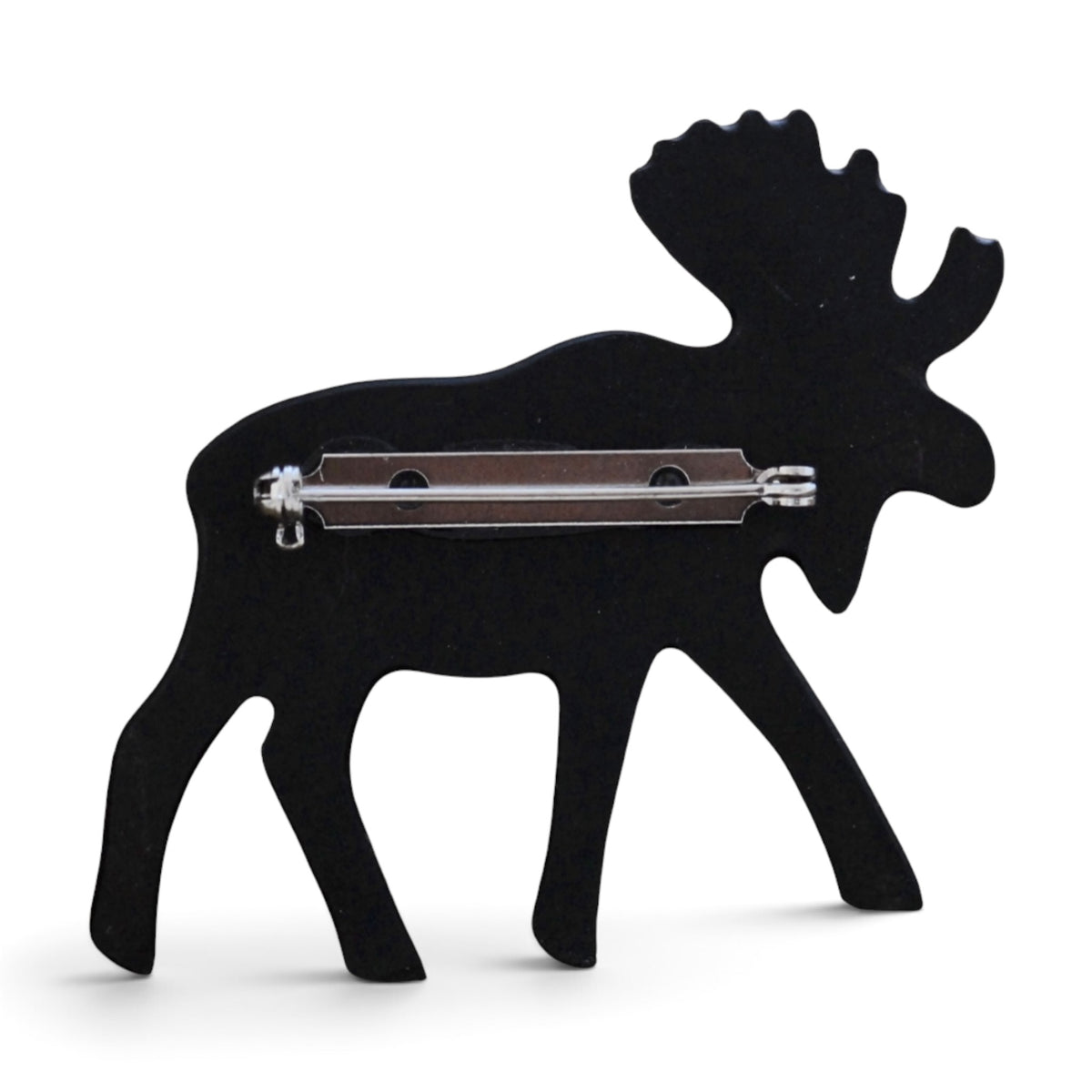 Moose Art Pin - Brown