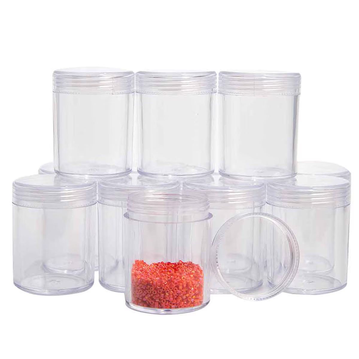 Clear Bead Storage Box with 24 Containers | 9.5” x 6.4” x 1”