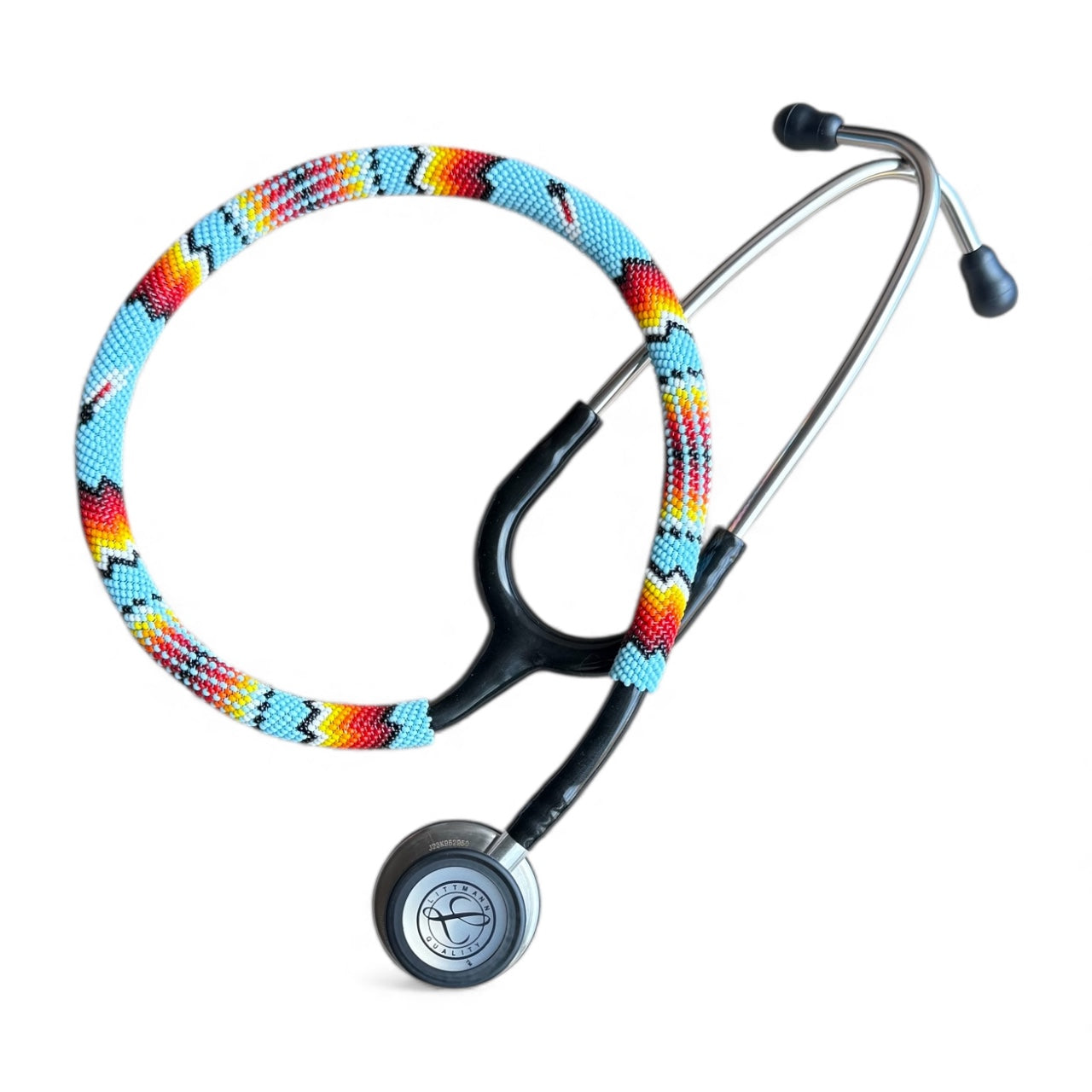 Beaded Stethoscope Littmann Classic III Light Blue