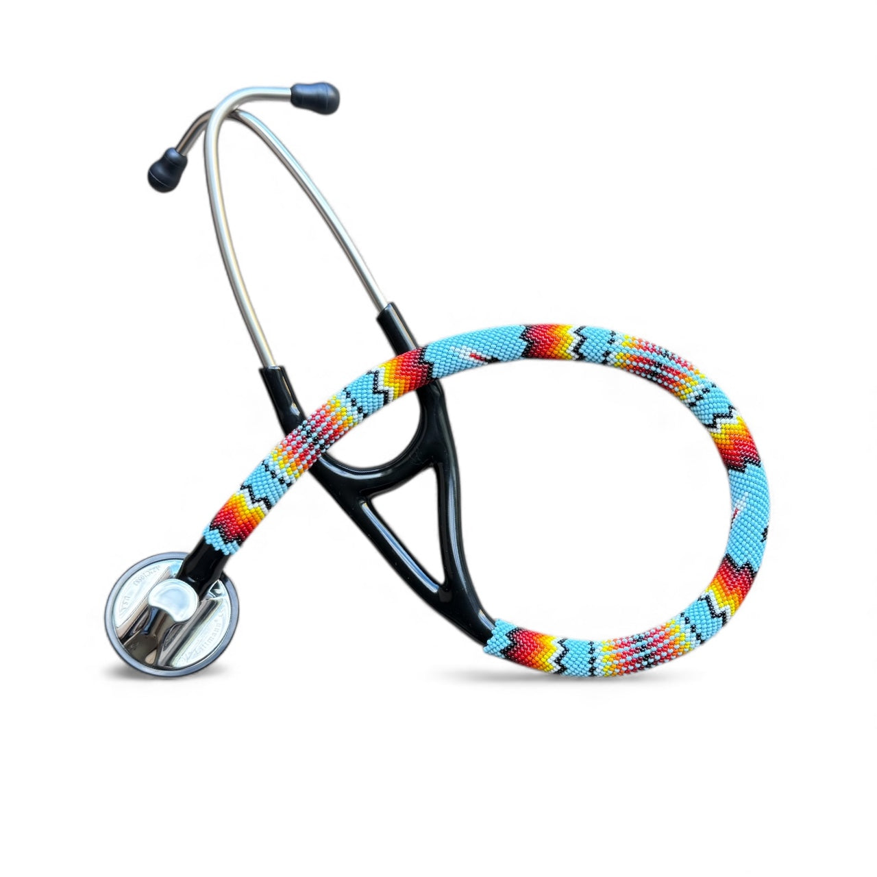 Native American Bead Stethoscope - Littmann Master Cardiology - (Light Blue)