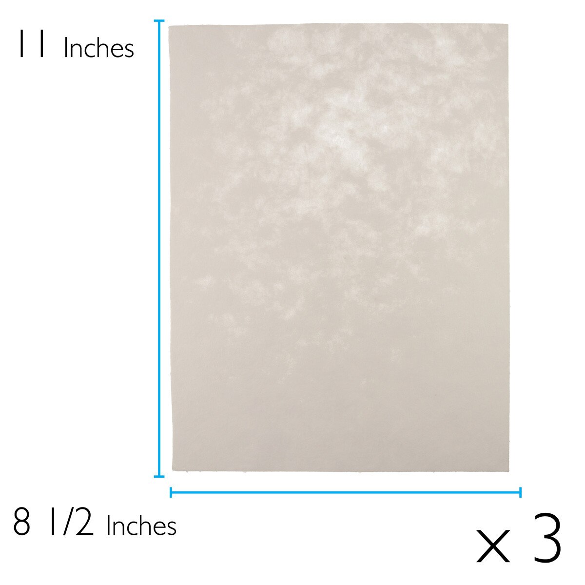 Lacy’s Stiff Stuff Bead Embroidery Backing – White | 8.5” x 11” | 3 Pack