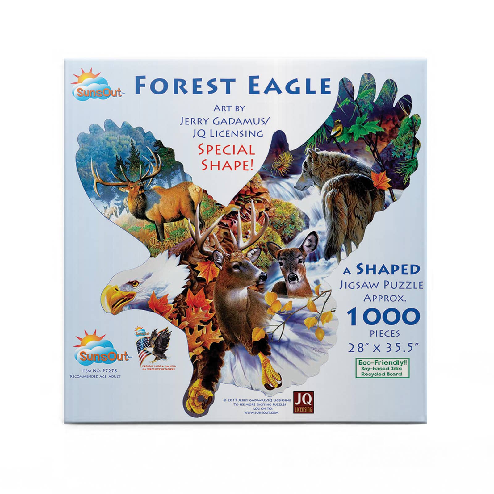 SunsOut - 0829 Forest Eagle Shaped Puzzle