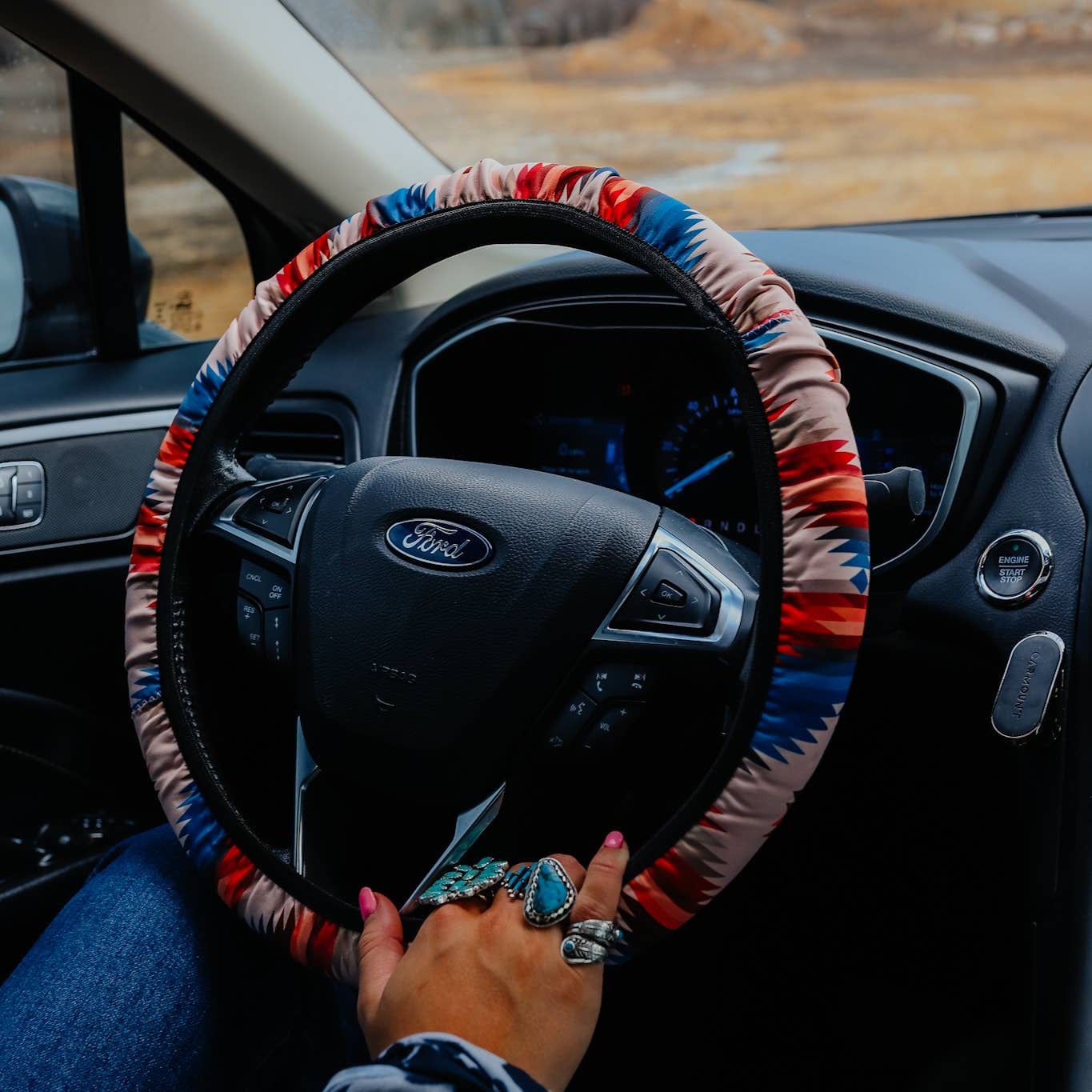 Aztec Steering Wheel Cover