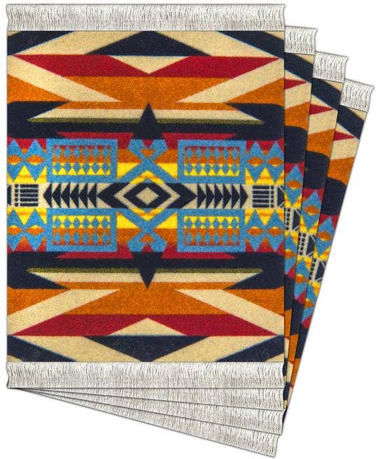 Pendleton Coaster Rug Set - Fire Legend