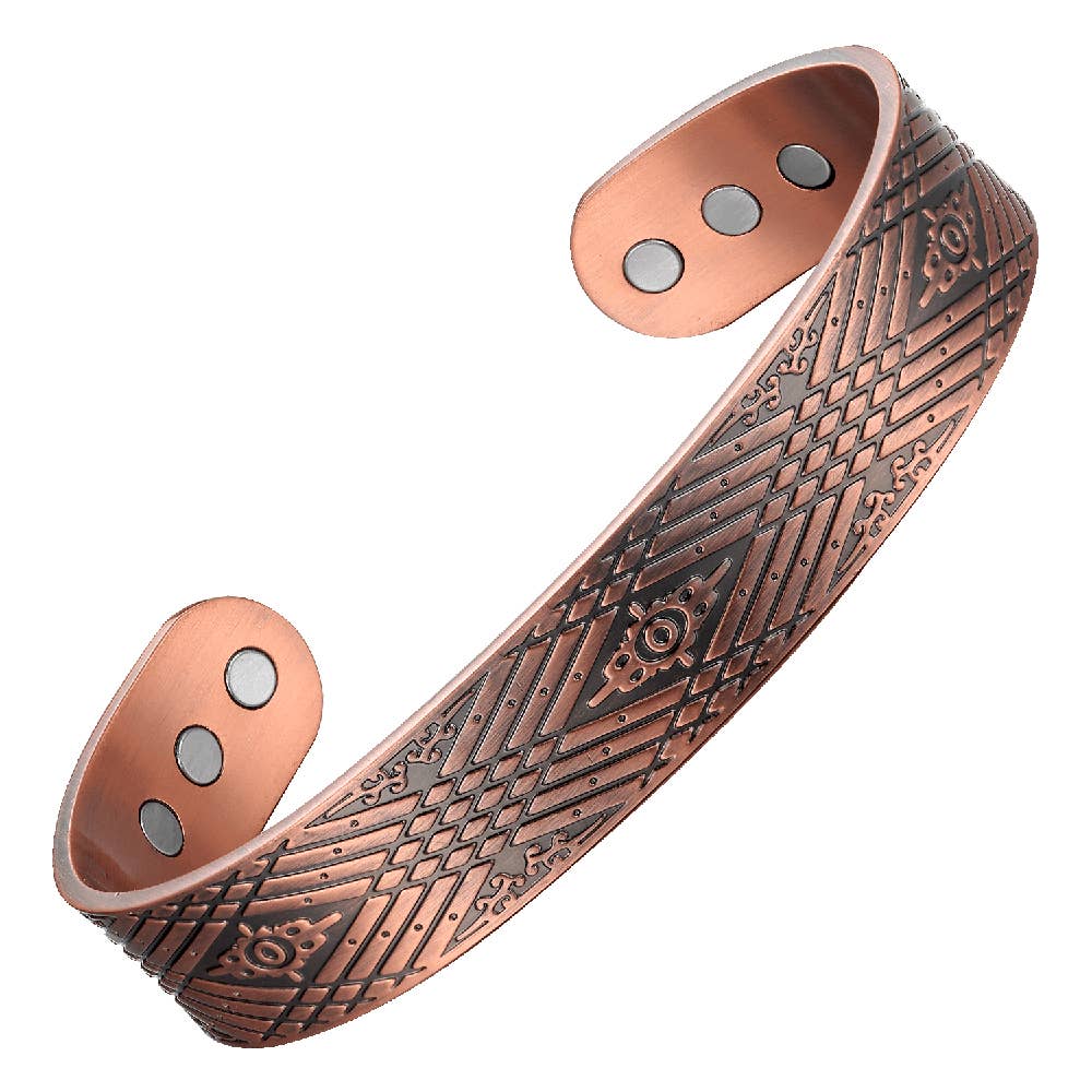 Copper Therapy Bracelet - Southwest Design with Magnets