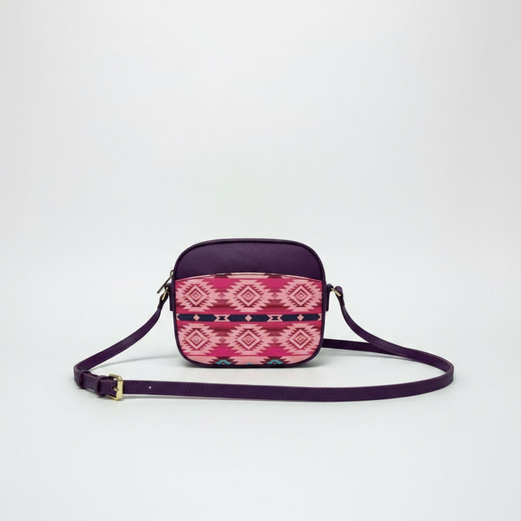 Purple Southwestern Crossbody Bag | Everyday Shoulder Purse