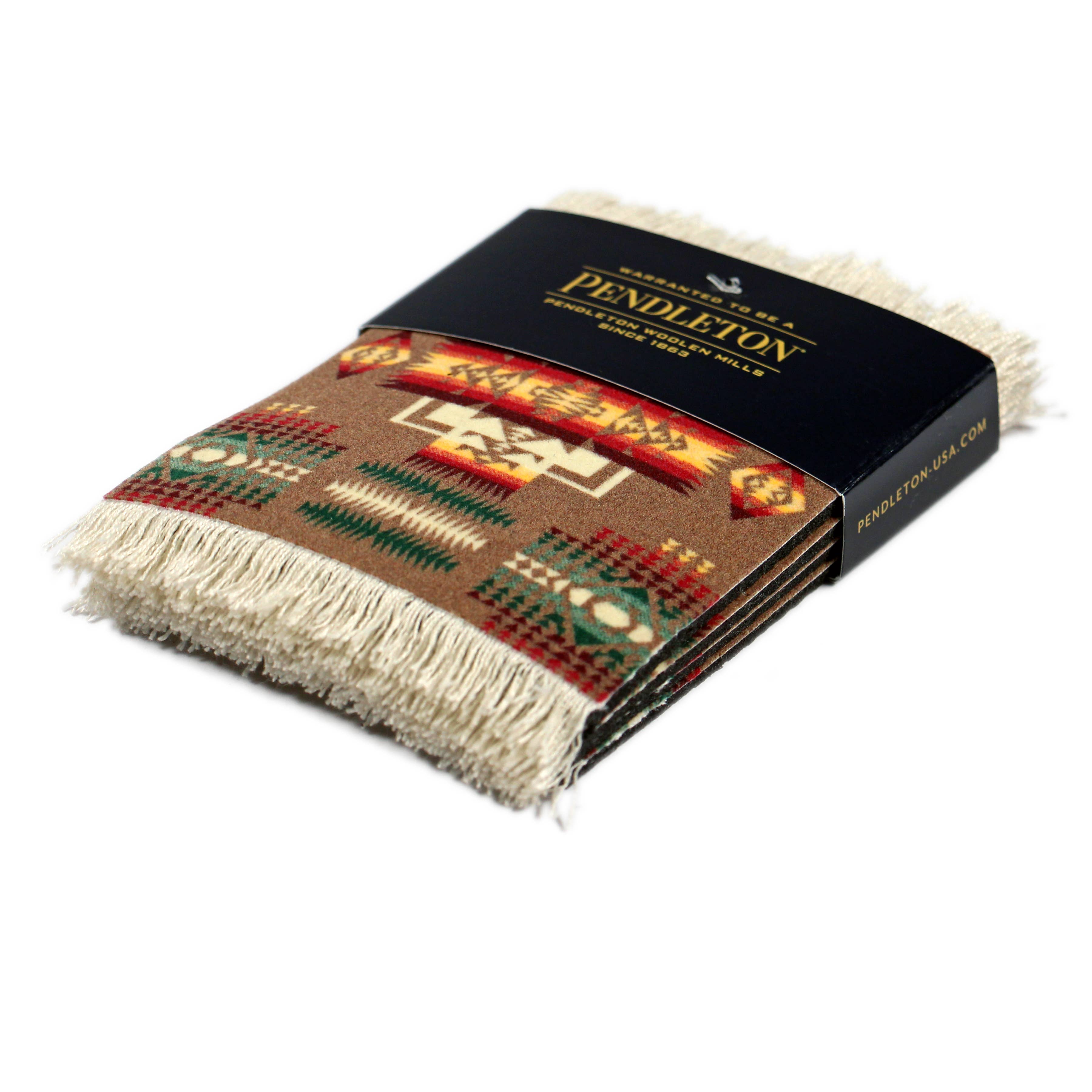 Pendleton Coaster Rugs Set - Chief Joseph Khaki