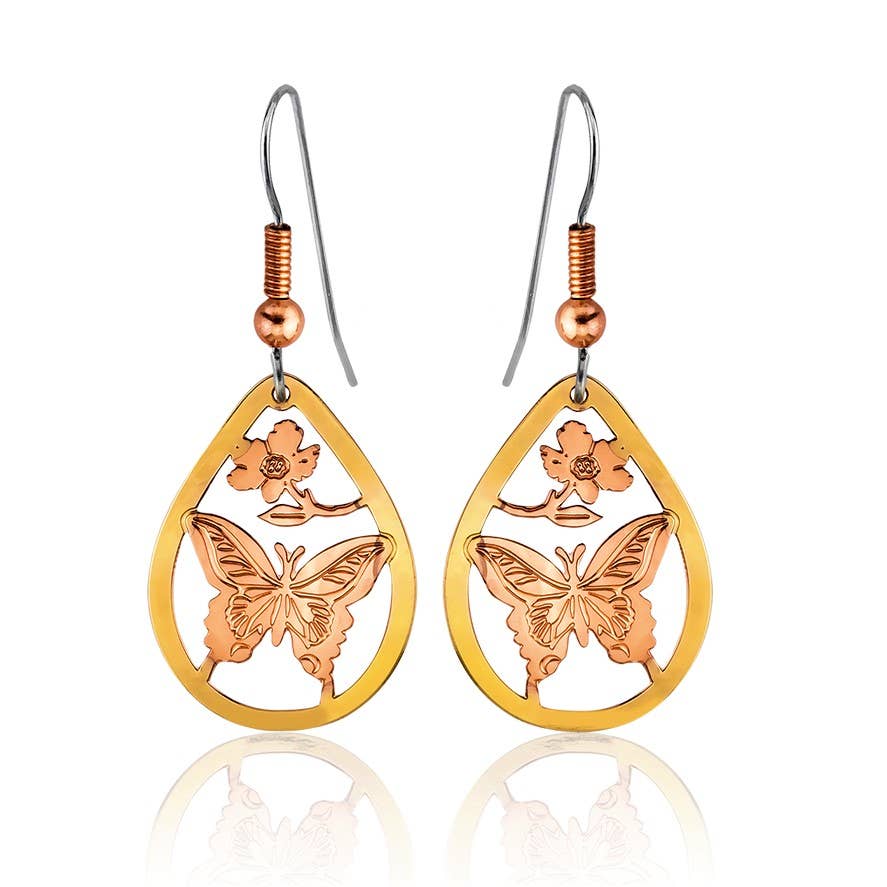 Cut Out Butterfly Earrings