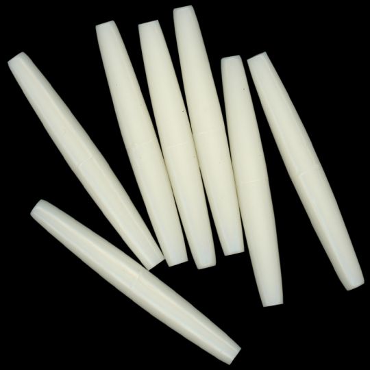Acrylic Hairpipe – Ivory 3” (50 ct)