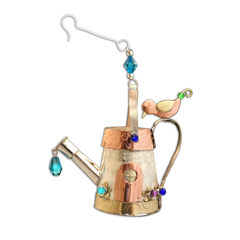 Watering Can Cottage Ornament - Handmade