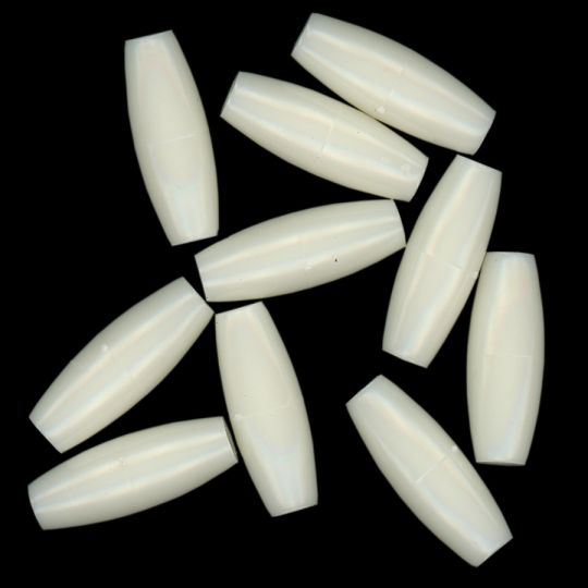 Acrylic Hairpipe – Ivory 1” (50 ct)