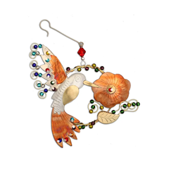 Handmade Ornament - Ruby Hummingbird