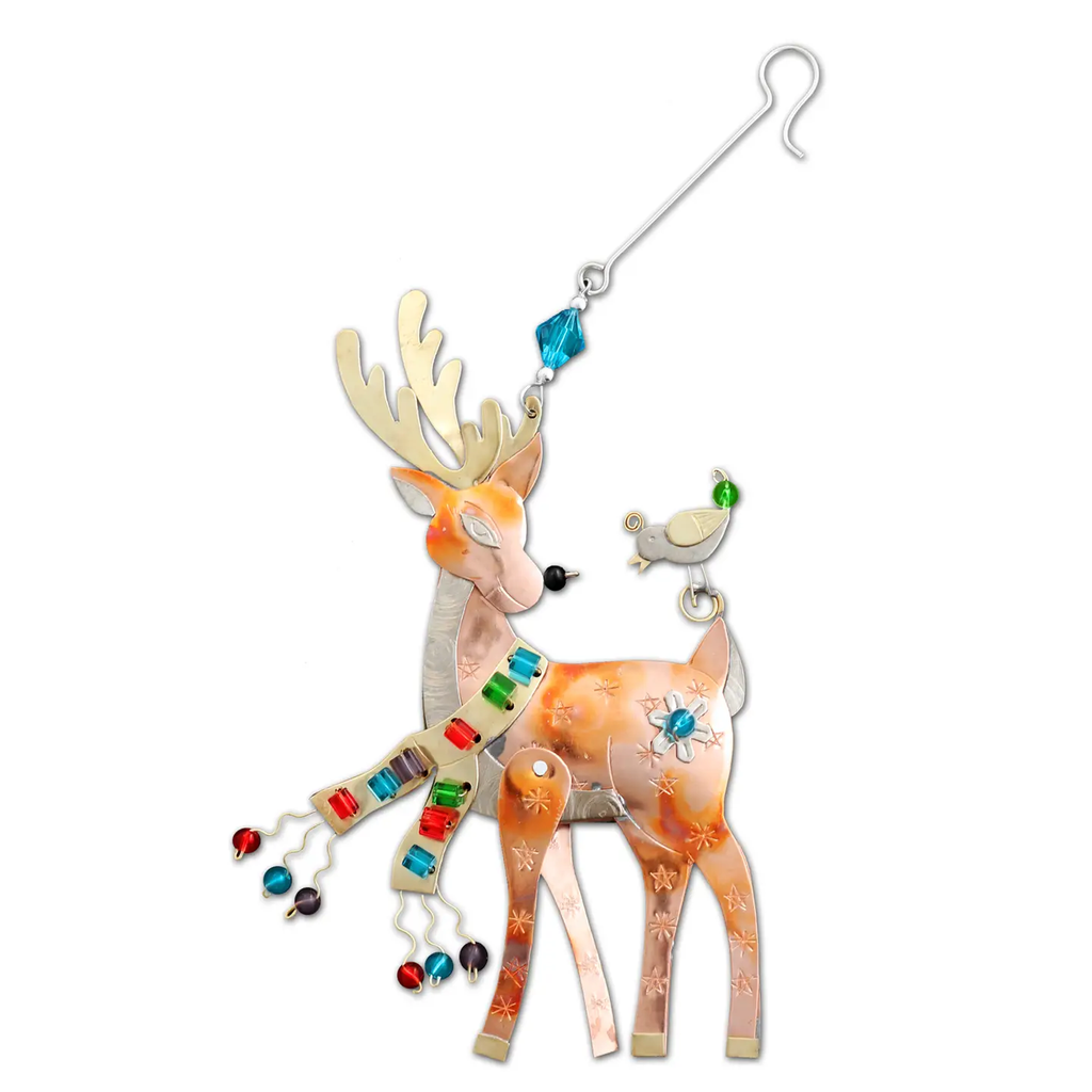 Vixen Reindeer Ornament - Handmade