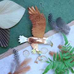 Soaring Eagle Ornament - Handmade